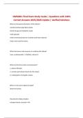 GMS6401 Final Exam Study Guide &vert; Questions with 100&percnt; Correct Answers 2025&sol;2026 Update &vert; Verified Solutions