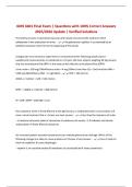 GMS 6401 Final Exam &vert; Questions with 100&percnt; Correct Answers 2025&sol;2026 Update &vert; Verified Solutions
