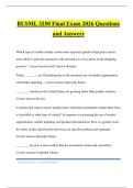 Busml 3250 Bundled Tests 2026 Questions and Answers