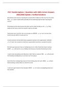 PCE&colon; Transformations &vert; Questions with 100&percnt; Correct Answers 2025&sol;2026 Update &vert; Verified Solutions