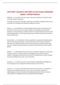 PCE1-PCE9 &vert; Questions with 100&percnt; Correct Answers 2025&sol;2026 Update &vert; Verified Solutions