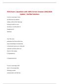 PCE4 Exam &vert; Questions with 100&percnt; Correct Answers 2025&sol;2026 Update &vert; Verified Solutions