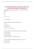PCE Written Practice Exam &vert; Questions with 100&percnt; Correct Answers 2025&sol;2026 Update &vert; Verified Solutions