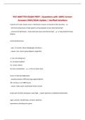 PCE WRITTEN EXAM PREP &vert; Questions with 100&percnt; Correct Answers 2025&sol;2026 Update &vert; Verified Solutions
