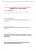 PCE Written Exam &vert; Questions with 100&percnt; Correct Answers 2025&sol;2026 Update &vert; Verified Solutions