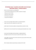 PCE Written Exam &vert; Questions with 100&percnt; Correct Answers 2025&sol;2026 Update &vert; Verified Solutions