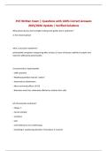 PCE Written Exam &vert; Questions with 100&percnt; Correct Answers 2025&sol;2026 Update &vert; Verified Solutions