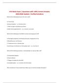 PCE Mock Exam &vert; Questions with 100&percnt; Correct Answers 2025&sol;2026 Update &vert; Verified Solutions