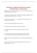 BUNDLE FOR PCE EXAMS &vert; ALL Questions with  Correct Answers &vert; Verified Solutions