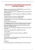 ECON 2843 TEST 3 BRENT NORWOOD EXAM QUESTIONS AND CORRECT ANSWERS 