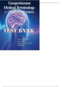Test Bank&comma; Comprehensive Medical Terminology for Health Professions 1st Edition by Schroeder&comma; Ehrlich&comma; Schroeder&comma; Ehrlich