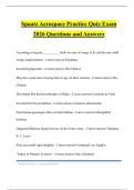 Spaatz Aerospace Practice Quiz Exam 2026 Questions and Answers
