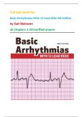 Full test bank for Basic Arrhythmias With 12-Lead EKGs 9th Edition by Gail Walraven all chapters 1-10&vert;verified anwers 