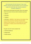 HESI ADVANCED PATHOPHYSIOLOGY FINAL EXAM NEWEST 2025&sol;2026 2025&sol;2026 NEWEST ACTUAL EXAM WITH COMPLETE QUESTIONS AND VERIFIED ANSWERS &vert;ALREADY GRADED A&plus;&vert; 
