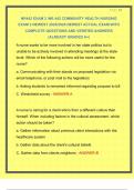 NR442 EXAM 2 &sol;NR 442 COMMUNITY HEALTH NURSING EXAM 2 NEWEST 2025&sol;2026 NEWEST ACTUAL EXAM WITH COMPLETE QUESTIONS AND VERIFIED ANSWERS &vert;ALREADY GRADED A&plus;&vert;