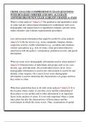 CRIME ANALYSIS COMPREHENSIVE EXAM QUESTIONS  WITH DETAILED VERIFIED AND 100&percnt; ACCURATE  ANSWERS BRAND NEW EXAM ALREADY GRADED A&plus; PASS 