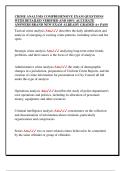 CRIME ANALYSIS COMPREHENSIVE EXAM QUESTIONS  WITH DETAILED VERIFIED AND 100&percnt; ACCURATE  ANSWERS BRAND NEW EXAM ALREADY GRADED A&plus; PASS