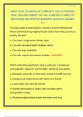 NR442 FINAL EXAM&sol;NR 442 COMMUNITY HEALTH NURSING FINAL 2025&sol;2026 NEWEST ACTUAL EXAM WITH COMPLETE QUESTIONS AND VERIFIED ANSWERS &vert;ALREADY GRADED A&plus;&vert;