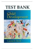 TEST BANK For Child Development&comma; 9th Edition by Laura E&period; Berk&comma; Verified Chapters 1 - 15&comma; Complete Newest Version&vert; newest 2025&vert;Ace your exam&period;