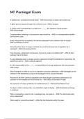 NC Paralegal Exam NEWEST 2025&sol;2026 ACTUAL EXAM COMPLETE QUESTIONS AND CORRECT DETAILED ANSWERS &lpar;VERIFIED ANSWERS&rpar; &vert;ALREADY GRADED A&plus;&vert;&vert;BRAND NEW&excl;&excl;