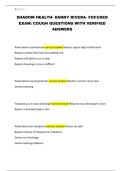 SHADOW HEALTH- DANNY RIVERA- FOCUSED EXAM&colon; COUGH QUESTIONS WITH VERIFIED ANSWERS
