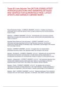 Texas all lines adjuster exam -ACTUAL EXAM- LATEST VERSION BUNDLE