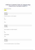 Test Bank for Portage Learning Nurs 231&colon; Pathophysiology Exams Review Graded A&plus;