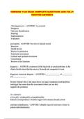NURSING 1140 EXAM COMPLETE QUESTIONS AND FULLY VERIFIED ANSWERS