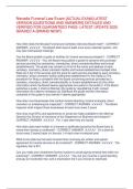 Nevada Funeral Law Exam &lbrack;ACTUAL EXAM&rsqb; LATEST  VERSION &lbrack;QUESTIONS AND ANSWERS&rsqb; DETAILED AND  VERIFIED FOR GUARANTEED PASS- LATEST UPDATE 2025  GRADED A &lpar;BRAND NEW&excl;&excl;&rpar; &sol;&sol;Nevada Funeral Law Exam &lbrack;ACTUAL EXAM&rsqb; LATEST  VERSION &lbrack;QUESTIONS AND ANSWERS&rsqb; DETAILED A