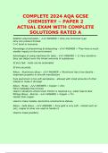 AQA GCSE Chemistry Paper 2 2024 &vert; Complete Exam & Solutions Rated A