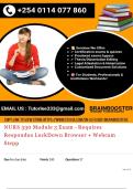 NURS 330 EXAMS COMPILATION BUNDLE 