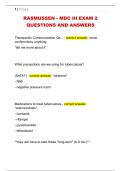 RASMUSSEN - MDC III EXAM 2  QUESTIONS AND ANSWERS