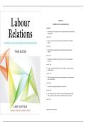 TEST BANK LABOUR RELATIONS PH SERIES IN HUMAN RESOURCES MANAGEMENT 3rd EDITION UPDATED LARRY SUFFIELD ANDREW TEMPLER SERIES EDITOR