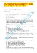 NUR 1060C &ndash; Nursing Interventions and Clinical Skills&comma; 7th Edition &lpar;Potter&comma; Perry et al&period;&rpar; &ndash; Miami Dade College &ndash; Exam Questions and Answers with Rationales