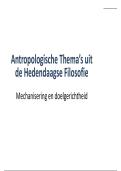 Antropologische thema&rsquo;s uit de hedendaagse filosofie