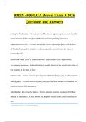 RMIN 4000 UGA Brown Exam 3 2026 Questions and Answers
