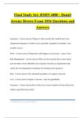 Final Study Set&colon; RMIN 4000 - Daniel Jeremy Brown Exam 2026 Questions and Answers