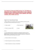 Maternal Child Nursing Care &ndash; Shannon E&period; Perry&comma; Marilyn J&period; Hockenberry&comma; Mary Catherine Cashion &ndash; 7th Edition &ndash; Complete Test Bank &lpar;Chapters 1&ndash;50&comma; Verified Answers&rpar;