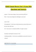 RMIN Daniel Brown Test 1 Exam 2026 Questions and Answers