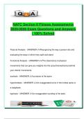 Fitness Assessments Section II &lpar;NAFC&rpar; &vert; 2025&sol;2026 Exam Q&A &ndash; 60&plus; Questions &vert; Posture&comma; Body Fat&comma; Flexibility&comma; Obesity Types