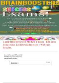 GENETICS BIOD 210 Module 2 Exam - Requires Respondus LockDown Browser &plus; Webcam Results&period;