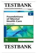 Test bank for foundations of mental health care 8th edition by morrison valfre 