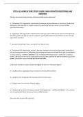 FTCE 6-12 AGRICULTURE STUDY GUIDE EXAM UPDATED QUESTIONS AND ANSWERS