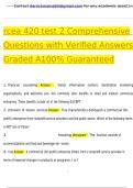 rcea 420 test 2 Comprehensive Questions with Verified Answers Graded A&plus; 100&percnt; Guaranteed