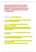 ARM 400 EXAM QUESTIONS AND CORRECT ANSWERS&vert;ACCURATE ACTUAL EXAM WITH FREQUENTLY TESTED QUESTIONS AND STUDY GUIDE&vert;500&plus; QUESTIONS&vert;ALREADY GRADED A&plus;&vert;GUARANTEED 