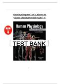 Human Physiology&colon; From Cells to Systems &lpar;5th Canadian Edition&rpar; &ndash; Lauralee Sherwood&comma; Complete Test Bank Chapters 1&ndash;17