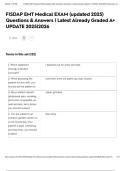 FISDAP EMT Medical EXAM &lpar;updated 2025&rpar; Questions & Answers &vert; Latest Already Graded A&plus; UPDATE 2025&vert;2026