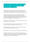 HONDROS 212 EXAM 3 QUESTIONS & DETAILED COMPLETE SOLUTIONS ALREADY GRADED A&plus;