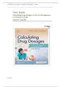 Test Bank For Calculating Drug Dosages&colon; A Patient-Safe Approach to Nursing and Math 3rd Edition &lpar; Castillo&comma; 2025&rpar; All Chapters &vert;&vert; Latest Edition