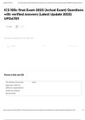 ICS 100c final Exam 2025 &lpar;Actual Exam&rpar; Questions with verified Answers &lpar;Latest Update 2025&rpar; UPDATE&excl;&excl;